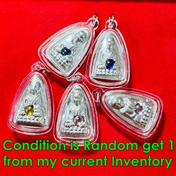Leklai Mercury Tuad Meditation Somporn Embed Naga Eye Immortal Thai Amulet 15995